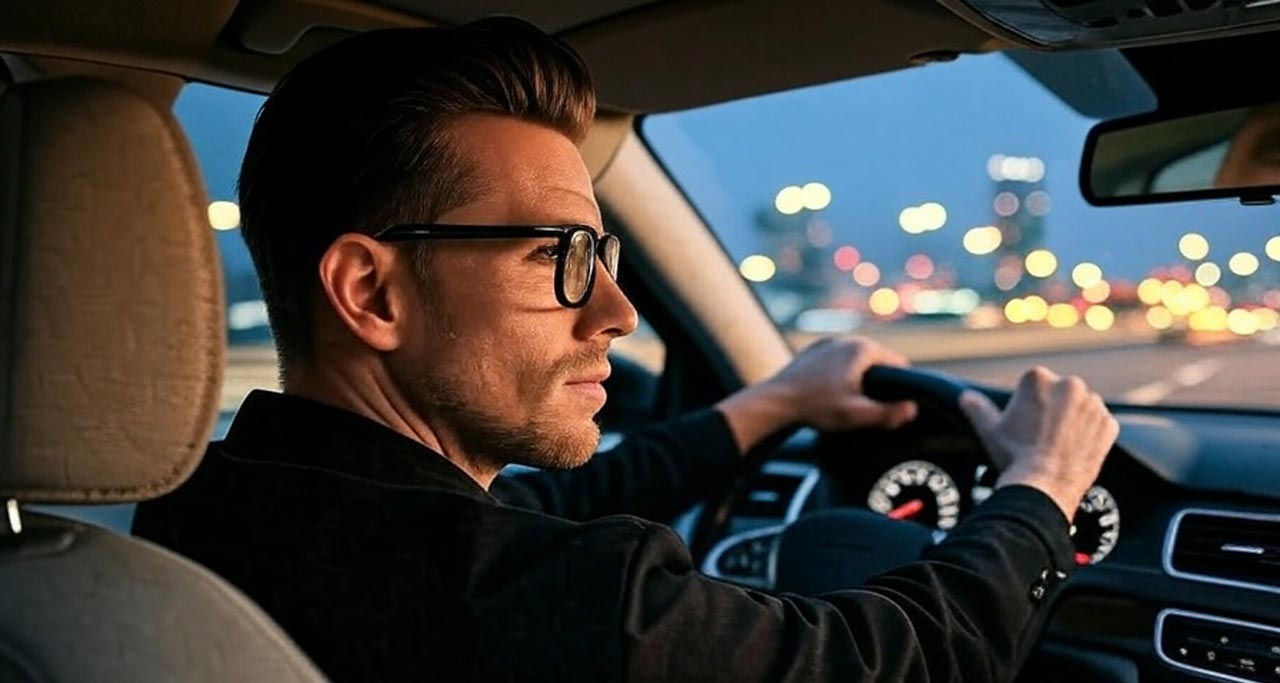 Вождение: ночная видимость - обычные очки для зрения с нужным антибликовым AR покрытием Вождение: ночная видимость - обычные очки для зрения с нужным антибликовым AR покрытием