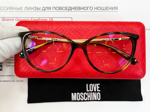 Очки на заказ Moschino с прогрессивными линзами Shamir (Израиль)